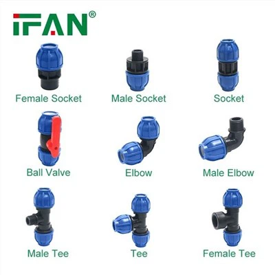 Compression HDPE yeeb nkab fittings